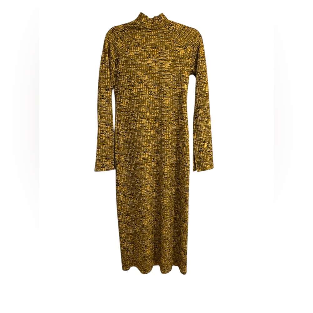 H&M Mustard Bodycon Dress